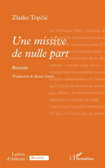 Une missive de nulle part