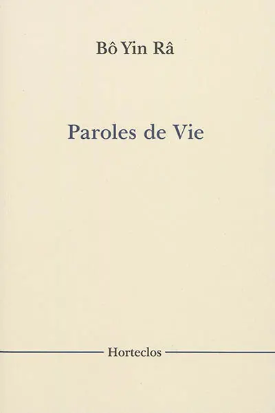 Paroles de vie