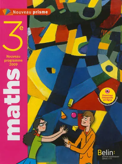 Maths 3e : nouveau programme 2009 : manuel élève petit format