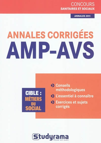 Annales corrigées, AMP-AVS