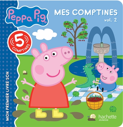 peppa pig : mes comptines : 5 comptines. vol. 2