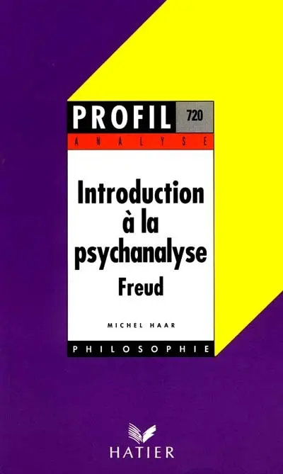 Analyse de l'introduction à la psychanalyse, Freud
