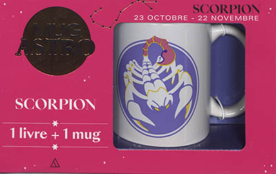 Scorpion : 23 octobre-22 novembre : 1 livre + 1 mug