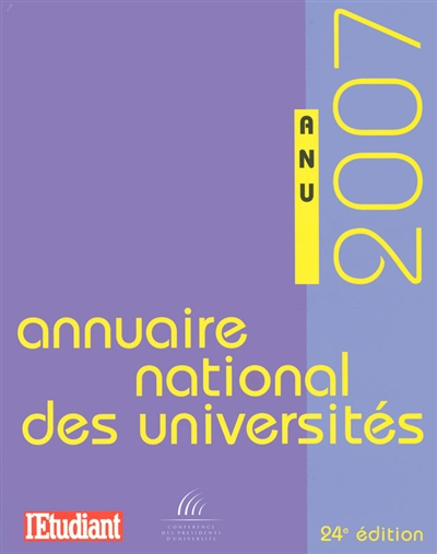 Annuaire national des universités 2007