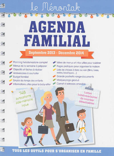 Agenda familial, septembre 2013-décembre 2014