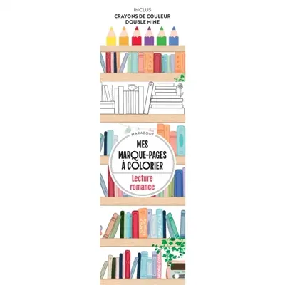 Lecture romance : mes marque-pages à colorier
