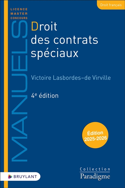 Droit des contrats spéciaux : 2025-2026