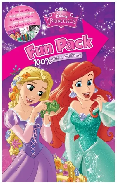 Princesses : fun pack 100 % colo et stickers