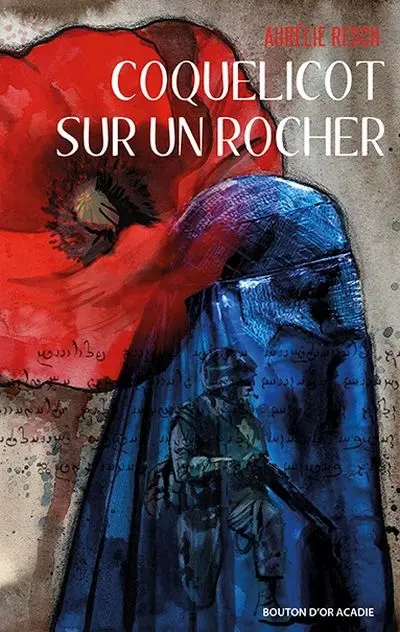 Coquelicot sur un rocher