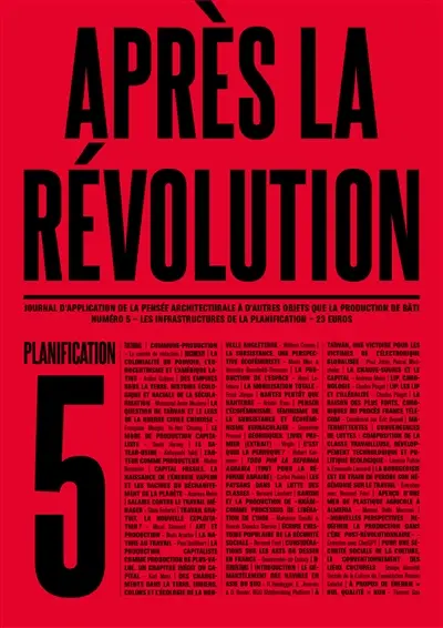 Après la révolution, n° 5. Planification