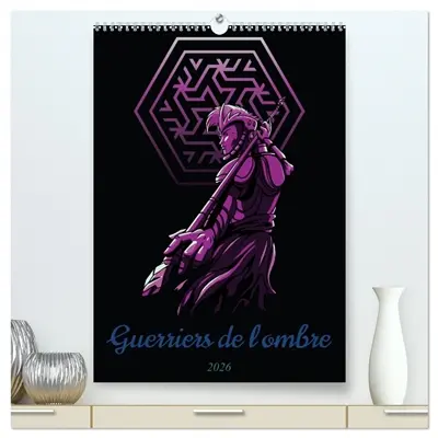 Guerriers de l'ombre (Calendrier mural 2026 DIN A2 horizontal) calendrier de bureau : 12 guerriers mystiques et sombres, des chevaliers et des créatures obscures se lancent dans la bataille : C'est toi qui décides de la guerre ou de la paix !
