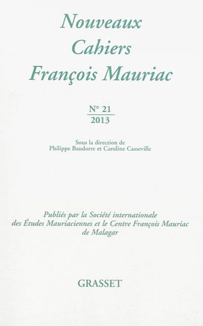 Nouveaux cahiers François Mauriac, n° 21