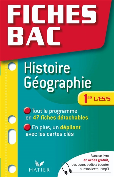 Histoire géographie, 1re L, ES, S