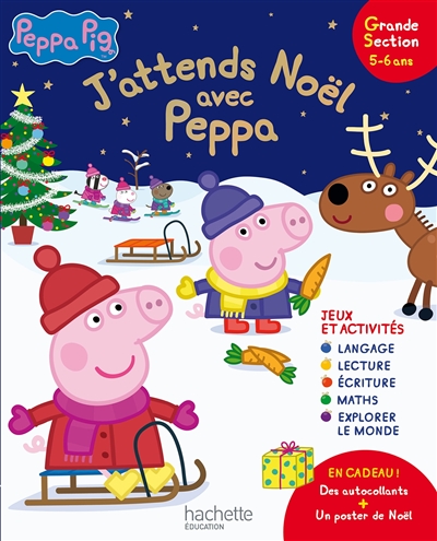 J'attends Noël avec Peppa : jeux et activités grande section, 5-6 ans