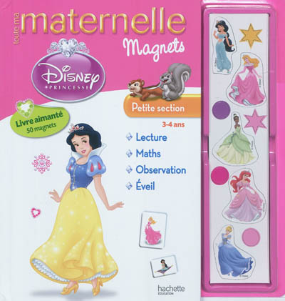 Toute ma maternelle magnets Disney Princesse, petite section, 3-4 ans