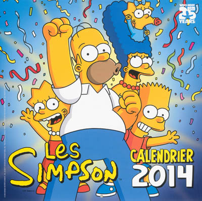 Les Simpson : calendrier 2014