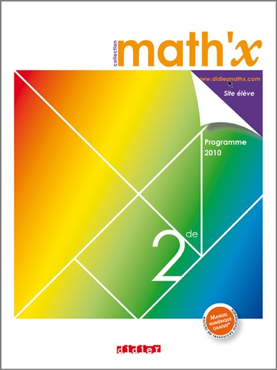 Math'x 2de : programme 2010 : grand format