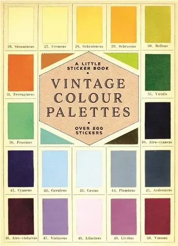 Vintage Colour Palettes A Little Sticker Book