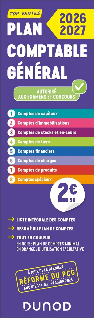 Plan comptable général 2026-2027