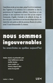 Nous sommes ingouvernables...