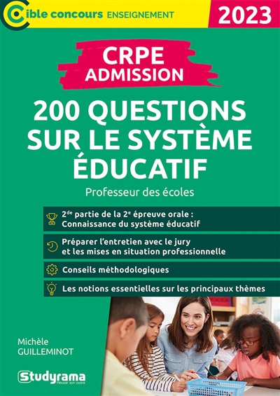 CRPE admission : 200 questions sur le système éducatif : professeur des écoles, 2023
