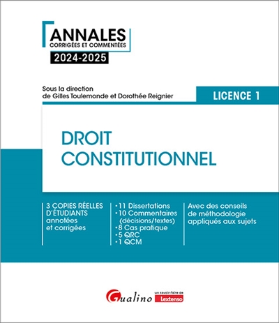 Droit constitutionnel : licence 1 : 2024-2025