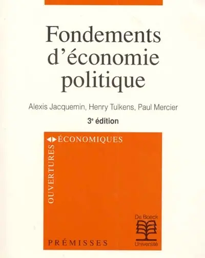 Fondements d'économie politique