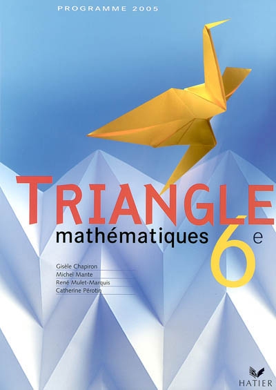 Mathématiques 6e : programme 2005