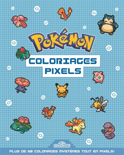 pokémon : coloriages pixels