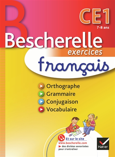 Bescherelle exercices français CE1, 7-8 ans