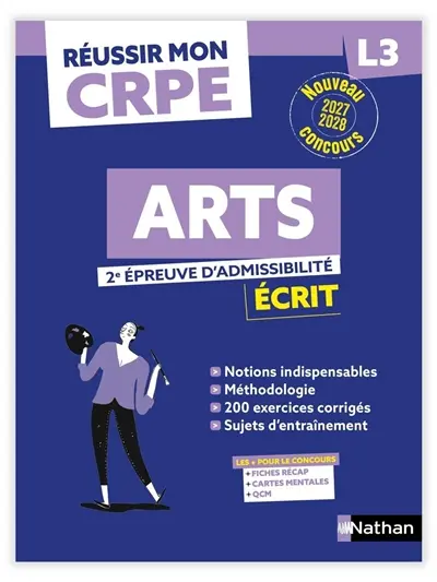 Arts, 2e épreuve d'admissibilité : écrit L3 : nouveau concours 2027-2028
