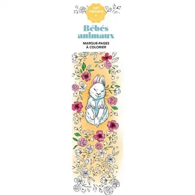 Bébés animaux : marque-pages à colorier