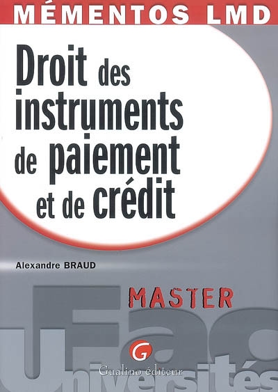 Droit des instruments de paiement et de crédit