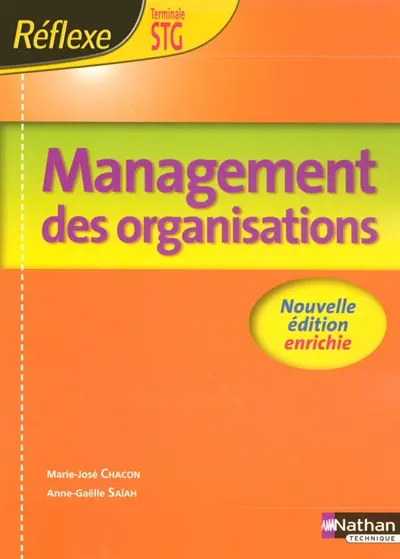 Management des organisations, terminale STG : pochette de l'élève