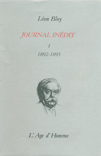 Journal inédit. Vol. 1. 1892-1895