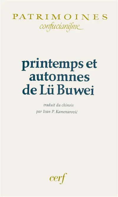 Printemps et automnes de Lü Buwei