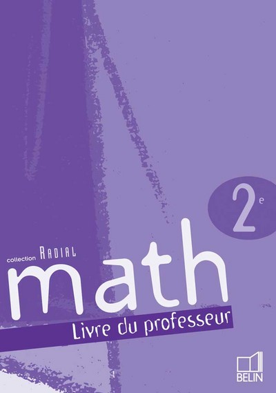 Maths 2e : livre du professeur