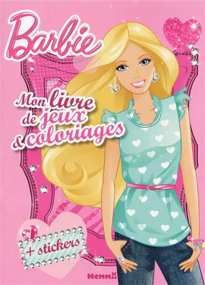 Barbie, mon livre de jeux et de coloriages
