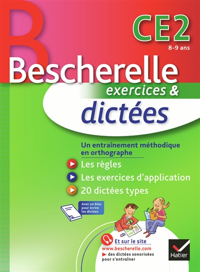 Bescherelle exercices & dictées CE2, 8-9 ans