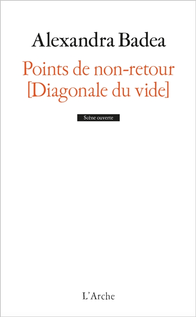 Points de non-retour : diagonale du vide