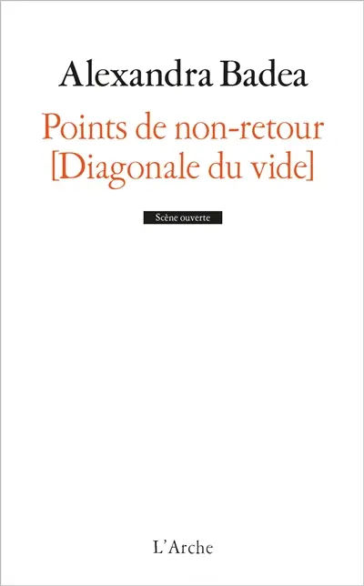 Points de non-retour : diagonale du vide