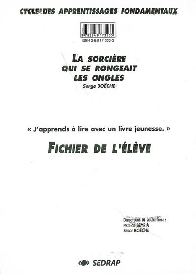 La sorcière qui se rongeait les ongles- Fichier de l'élève °