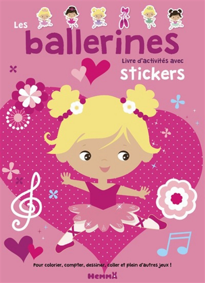 Les ballerines : livre d'activités avec stickers