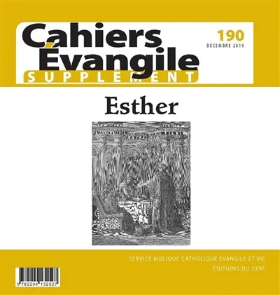 Cahiers Evangile, supplément, n° 190. Esther