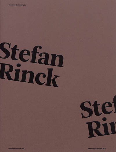 Pleased to meet you, n° 9. Stefan Rinck