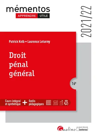 Droit pénal général : 2021-2022