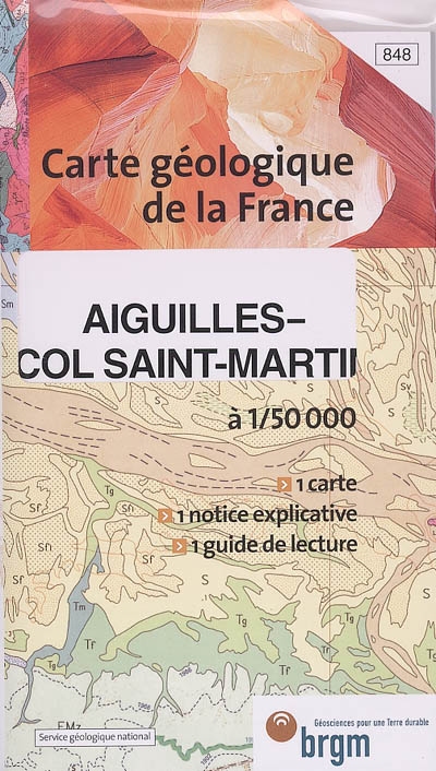 Aiguilles-Col Saint-Martin : carte géologique de la France