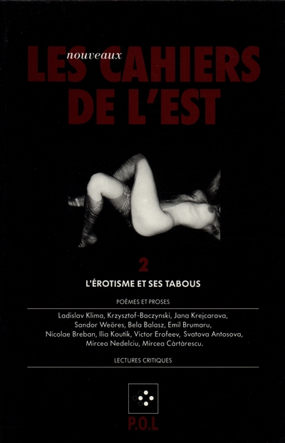 Nouveaux Cahiers de l'Est (Les), n° 2. L'Erotisme et ses tabous