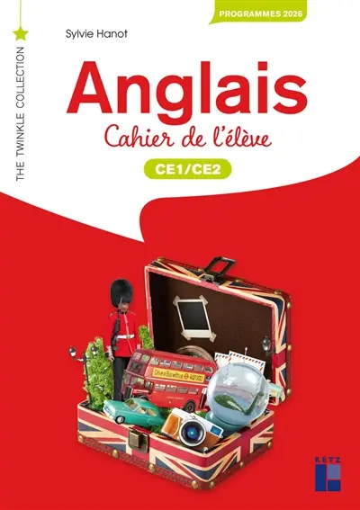 Anglais, CE1, CE2 : cahier de l'élève : programmes 2026