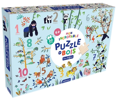 mon incroyable puzzle en bois : les chiffres